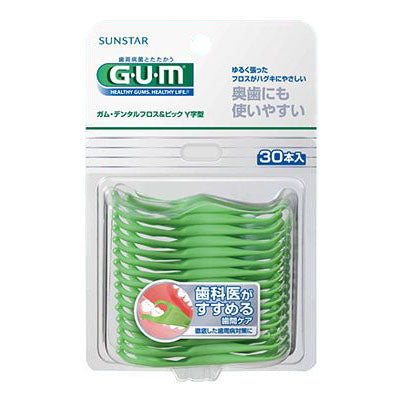 ガム　デンタルフロス＆ピック Y字型　30P